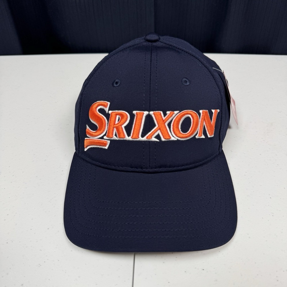 Srixon Hat Mens Blue Orange Strapback Adjustable Travel Resort Golf - NEW